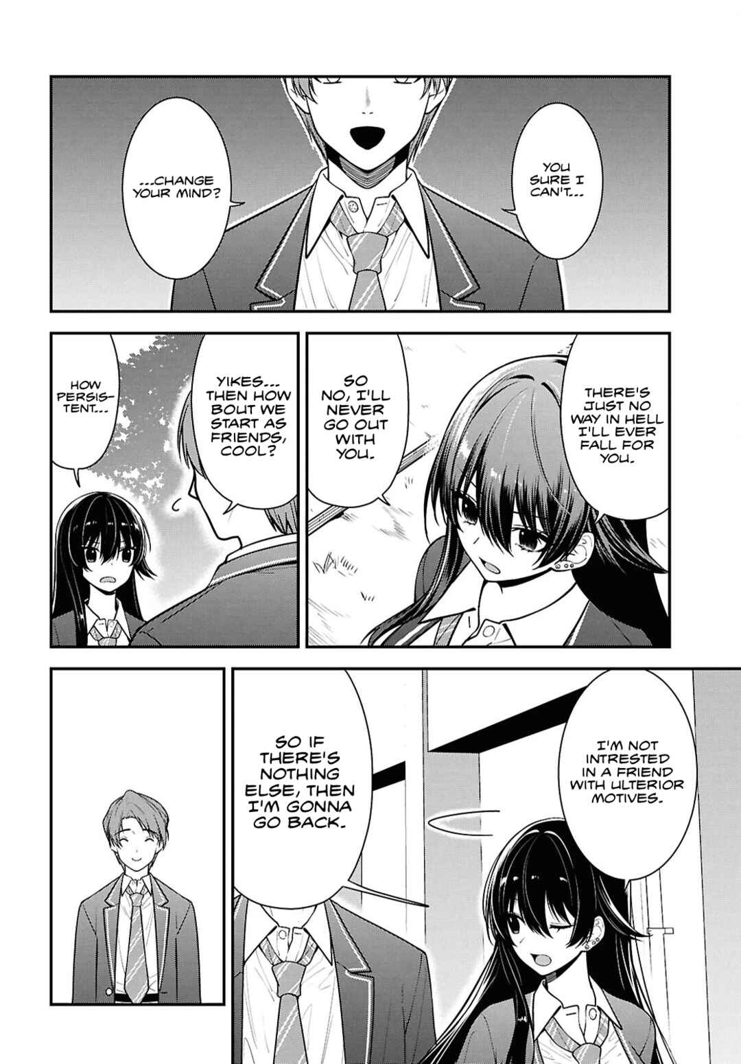 Page 16 Chapter 9 Tonari no Seki no Yankee Shimizu-san ga Kami o Kuroku Sometekita