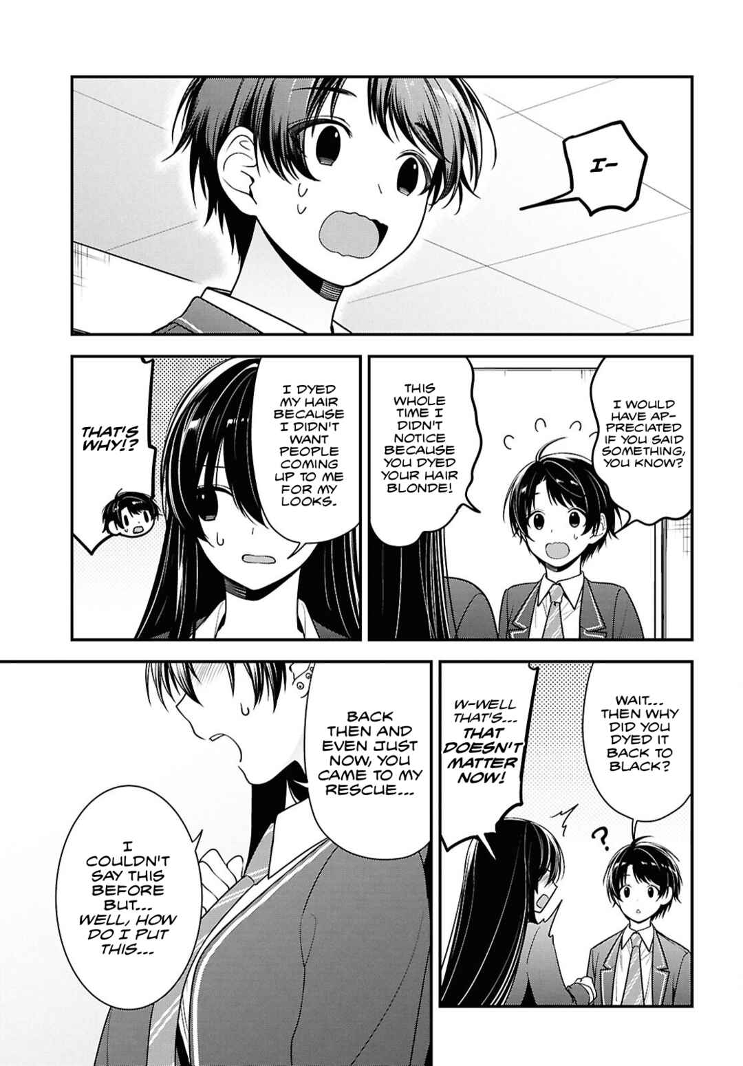 Page 34 Chapter 9 Tonari no Seki no Yankee Shimizu-san ga Kami o Kuroku Sometekita