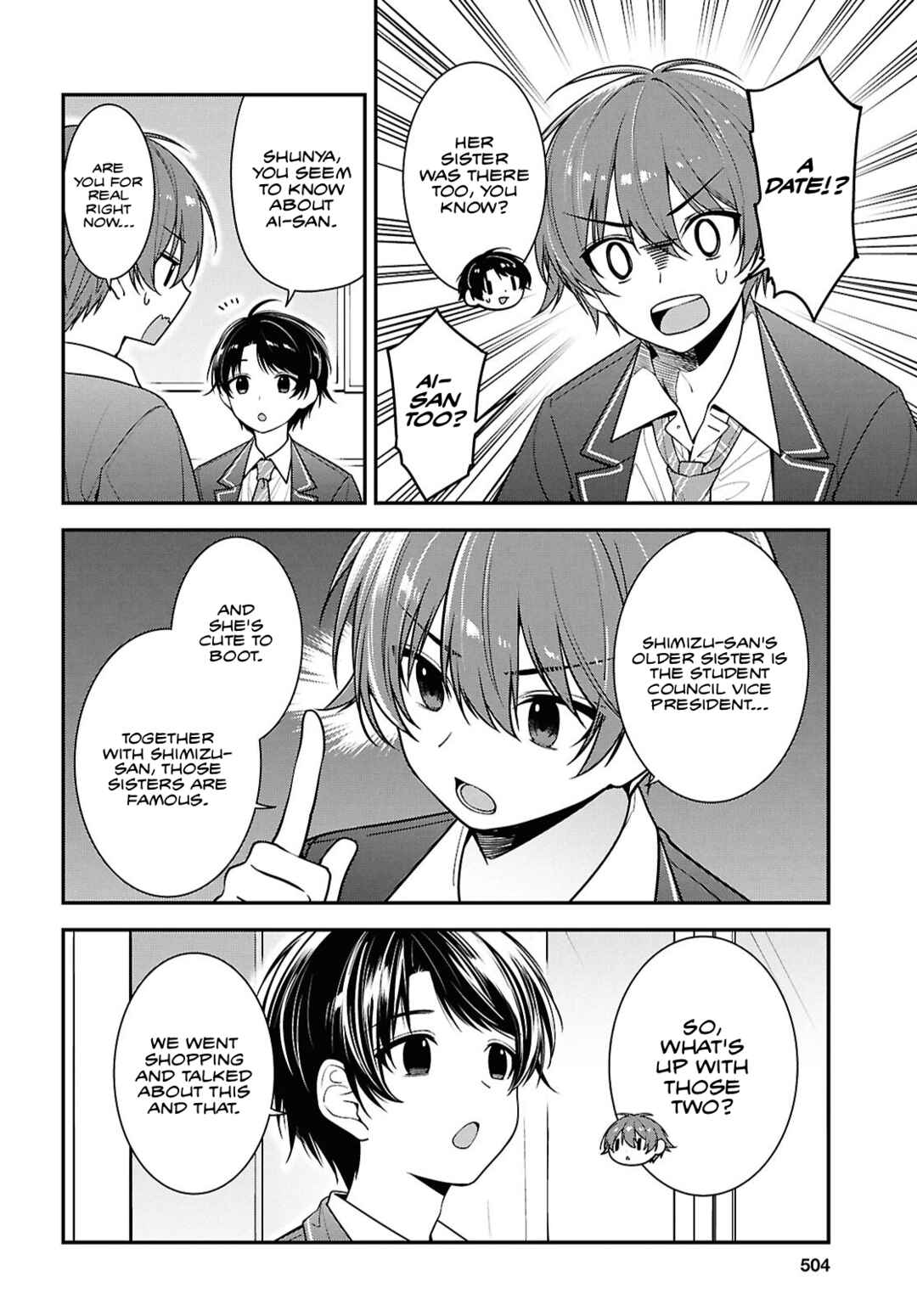 Page 8 Chapter 9 Tonari no Seki no Yankee Shimizu-san ga Kami o Kuroku Sometekita
