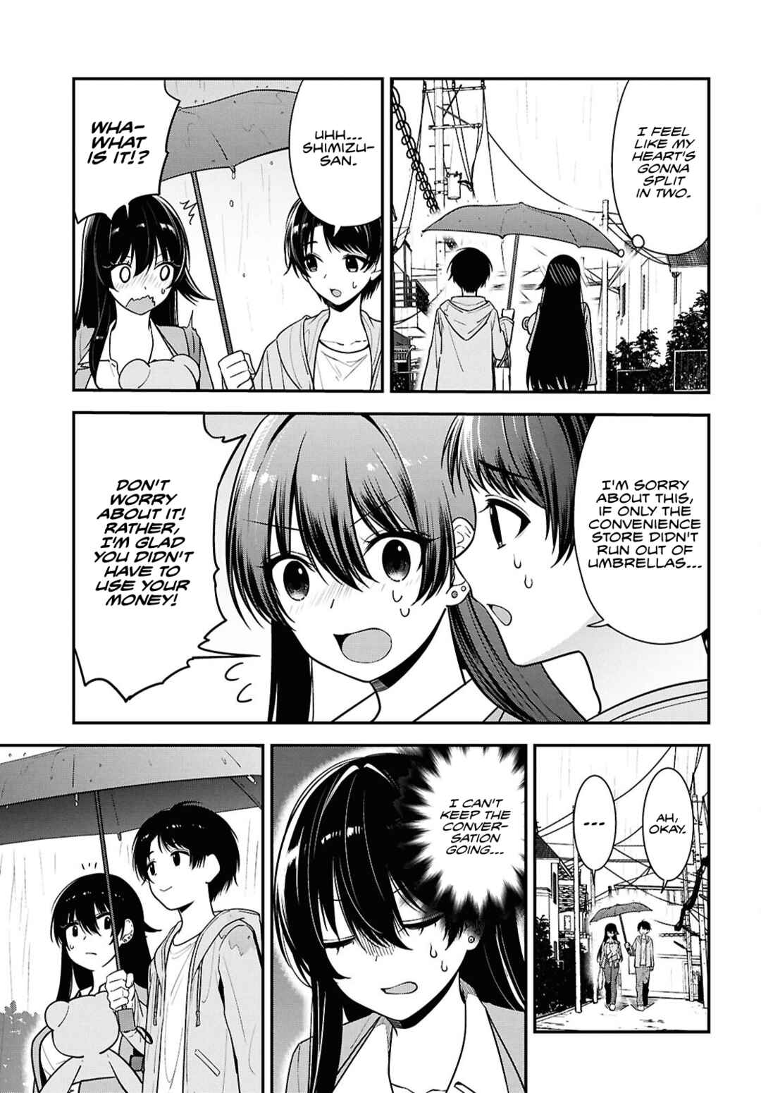 Page 14 Chapter 8.1 Tonari no Seki no Yankee Shimizu-san ga Kami o Kuroku Sometekita