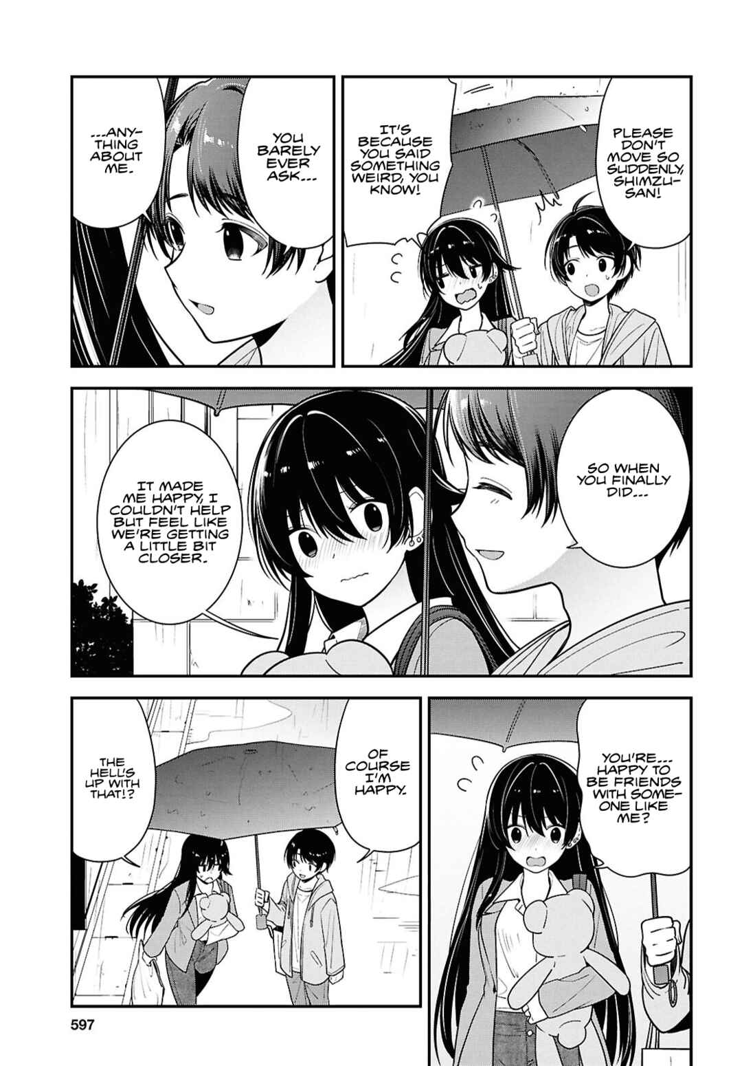 Page 6 Chapter 8.2 Tonari no Seki no Yankee Shimizu-san ga Kami o Kuroku Sometekita
