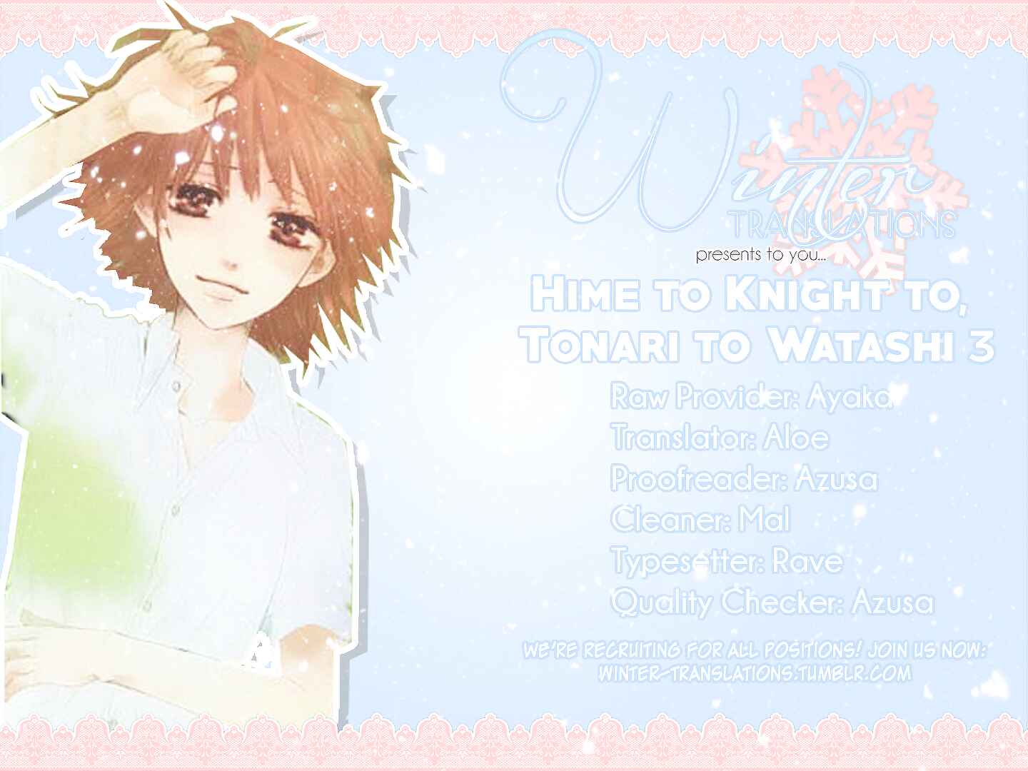 Page 1 Chapter 3 Hime to Knight to, Tonari no Watashi.