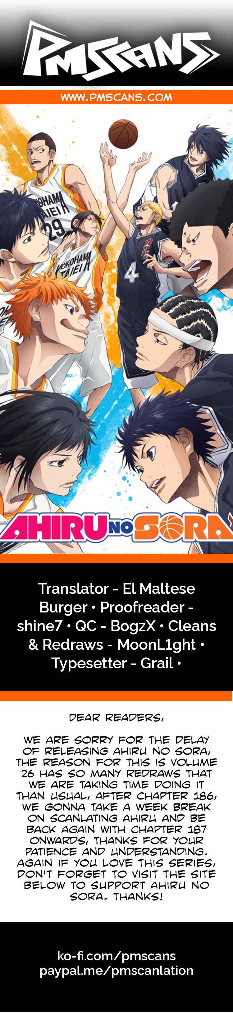 Page 1 Chapter 185 Ahiru no Sora