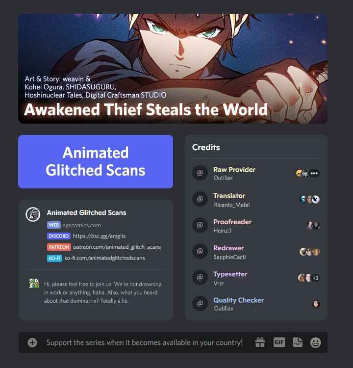 Page 1 Chapter 2 Awakened Thief Steals the World
