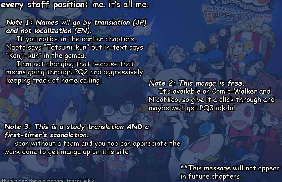 Page 1 Chapter 4 Persona Q2: New Cinema Labyrinth Roundabout Special