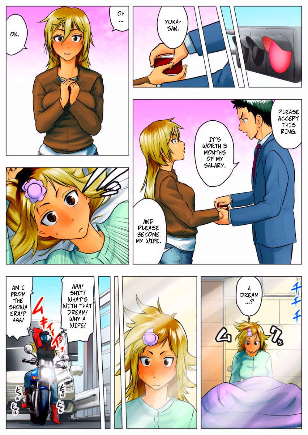 Page 19 Chapter Unknown_84f1 Yuuka -Tonari no Kinpatsu Musume ga Jitsu wa Otome datta Hanashi-