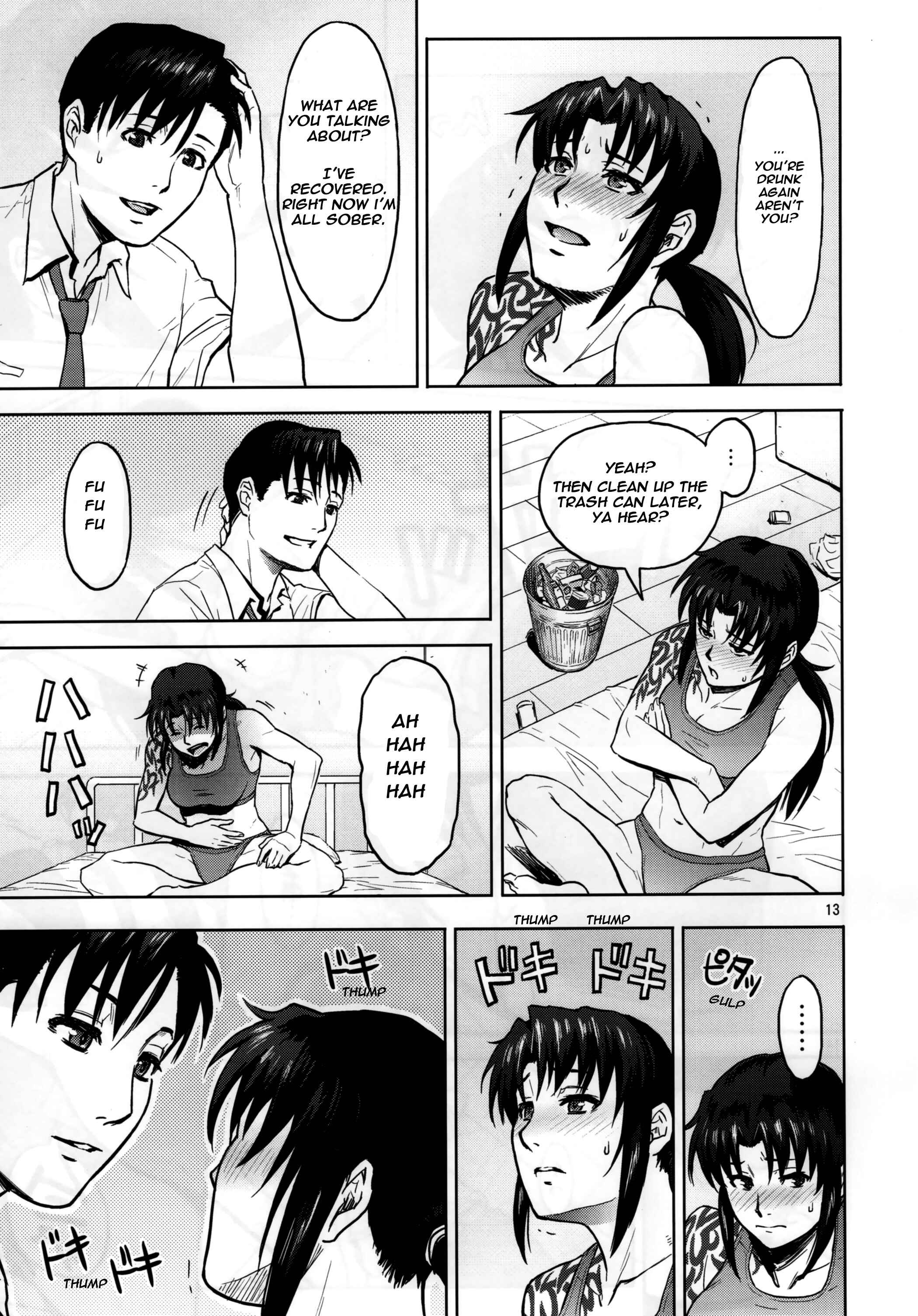 Page 13 Chapter Unknown_0310 Black Lagoon - Sick From Drinking (Doujinshi)