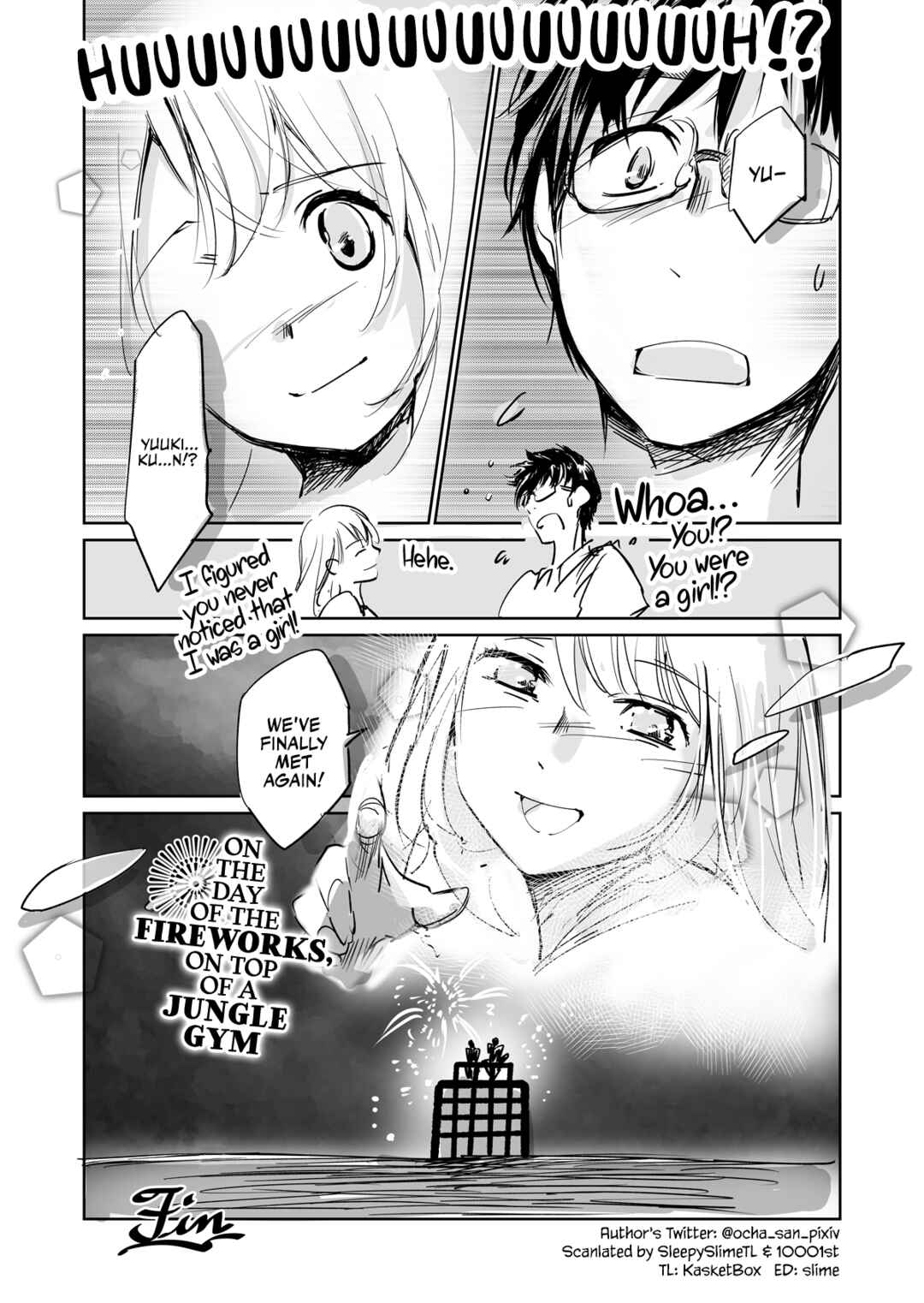 Page 10 Chapter 1 On the Day of the Fireworks, on Top of a Jungle Gym