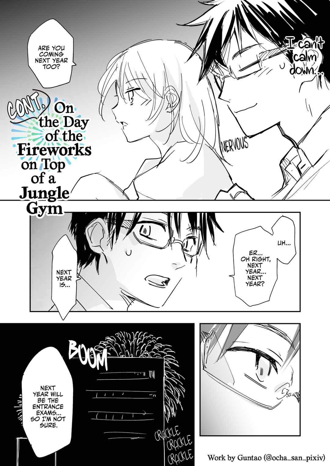Page 1 Chapter 2 On the Day of the Fireworks, on Top of a Jungle Gym