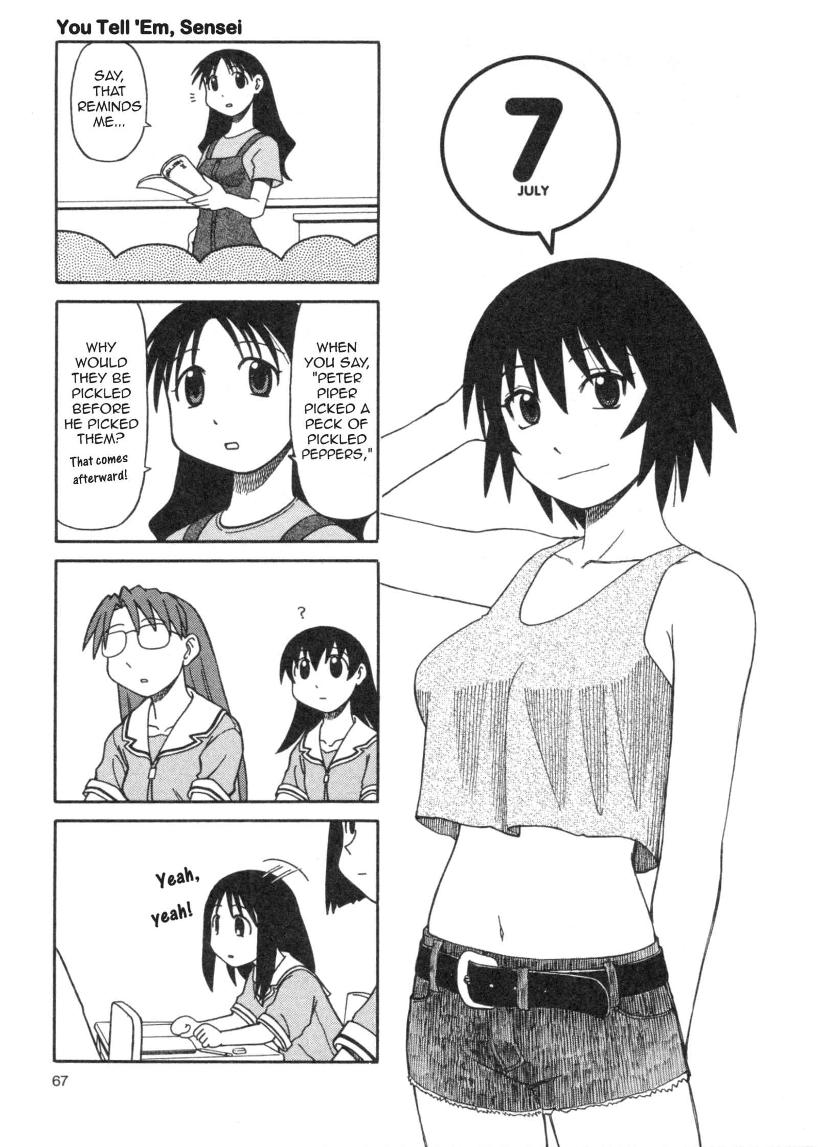 Page 1 Chapter 16 Azumanga Daioh (2009 Print)