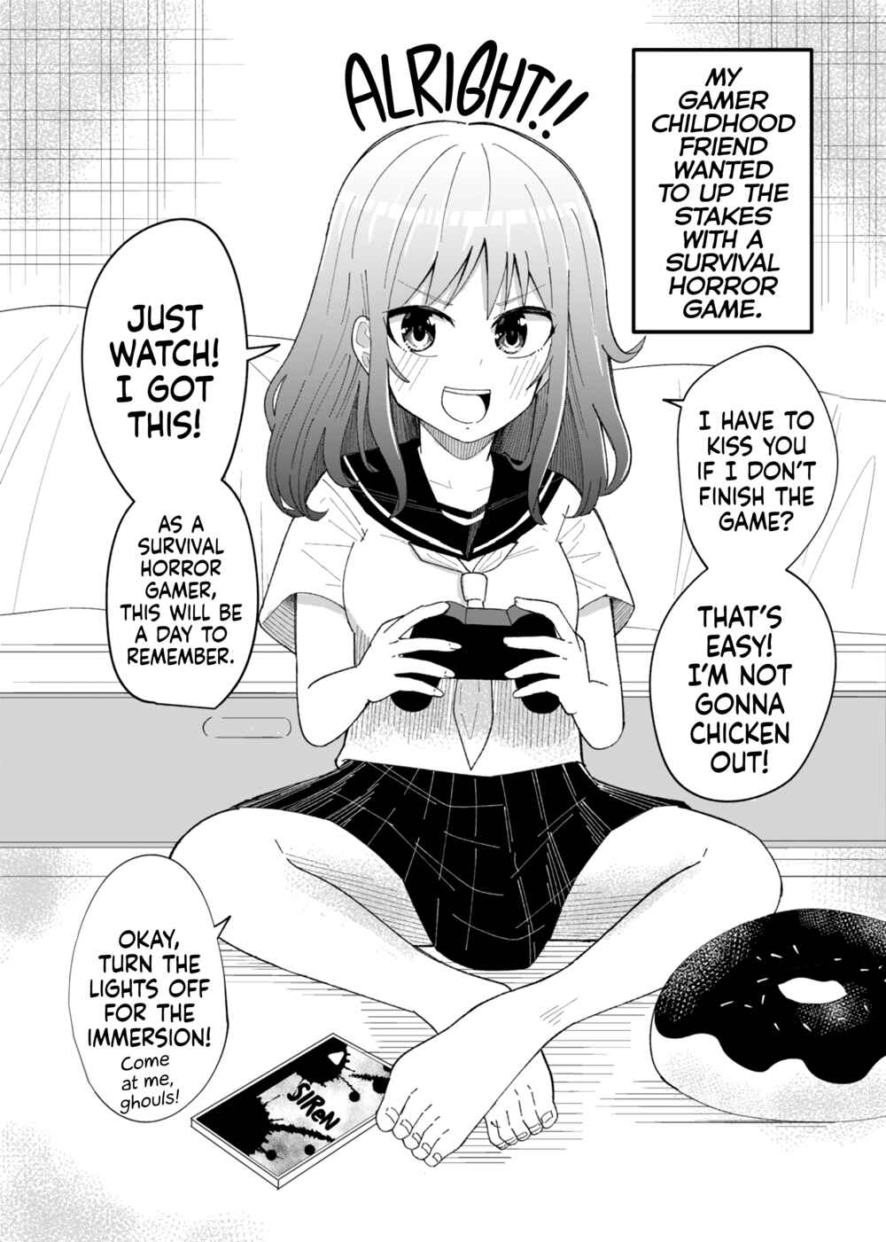 Page 1 Chapter Unknown_9992 The Childhood Friend Trying to Beat a Horror Game
