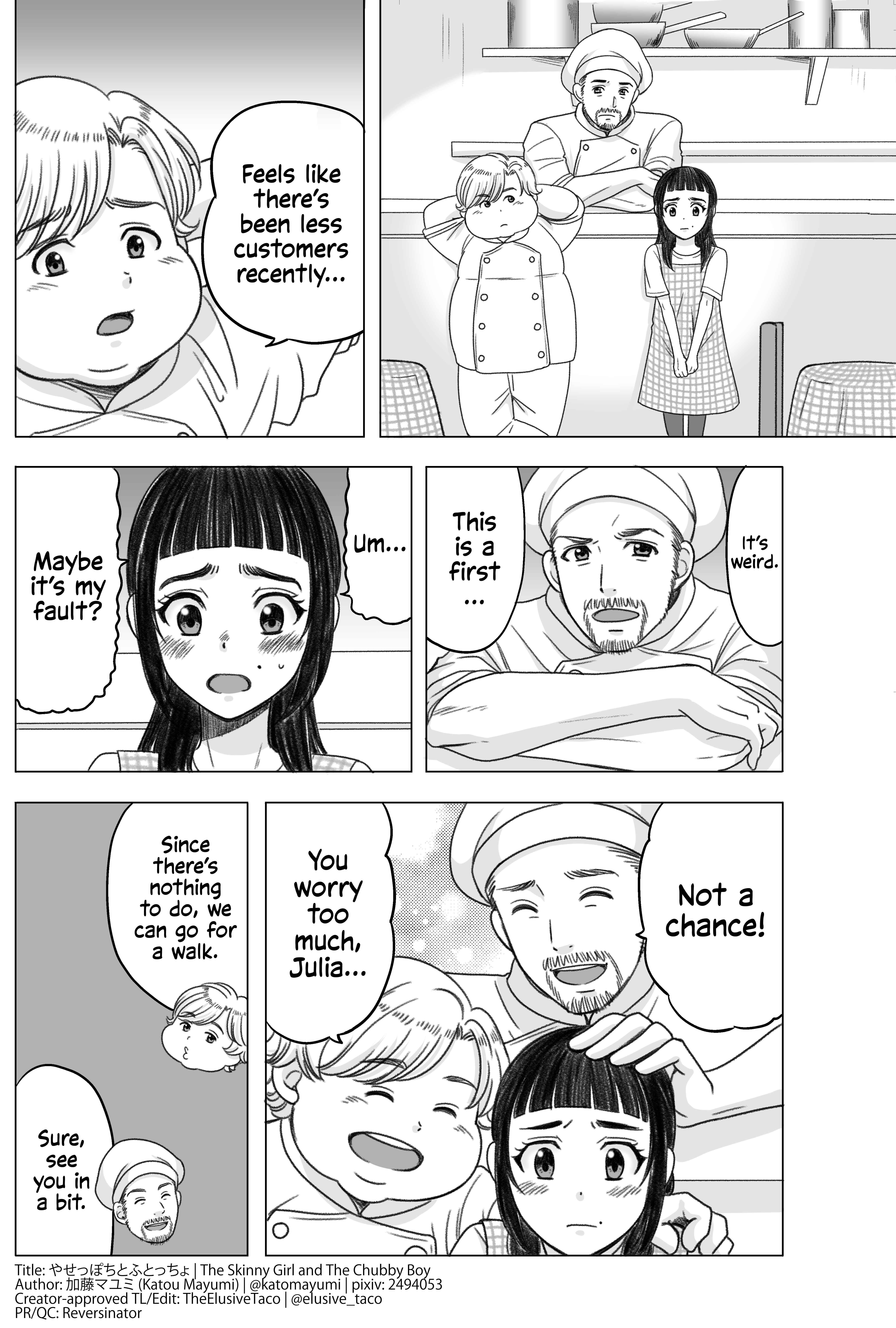 Page 1 Chapter 10 Yaseppochi to Futoccyo (Pre-Serialization)