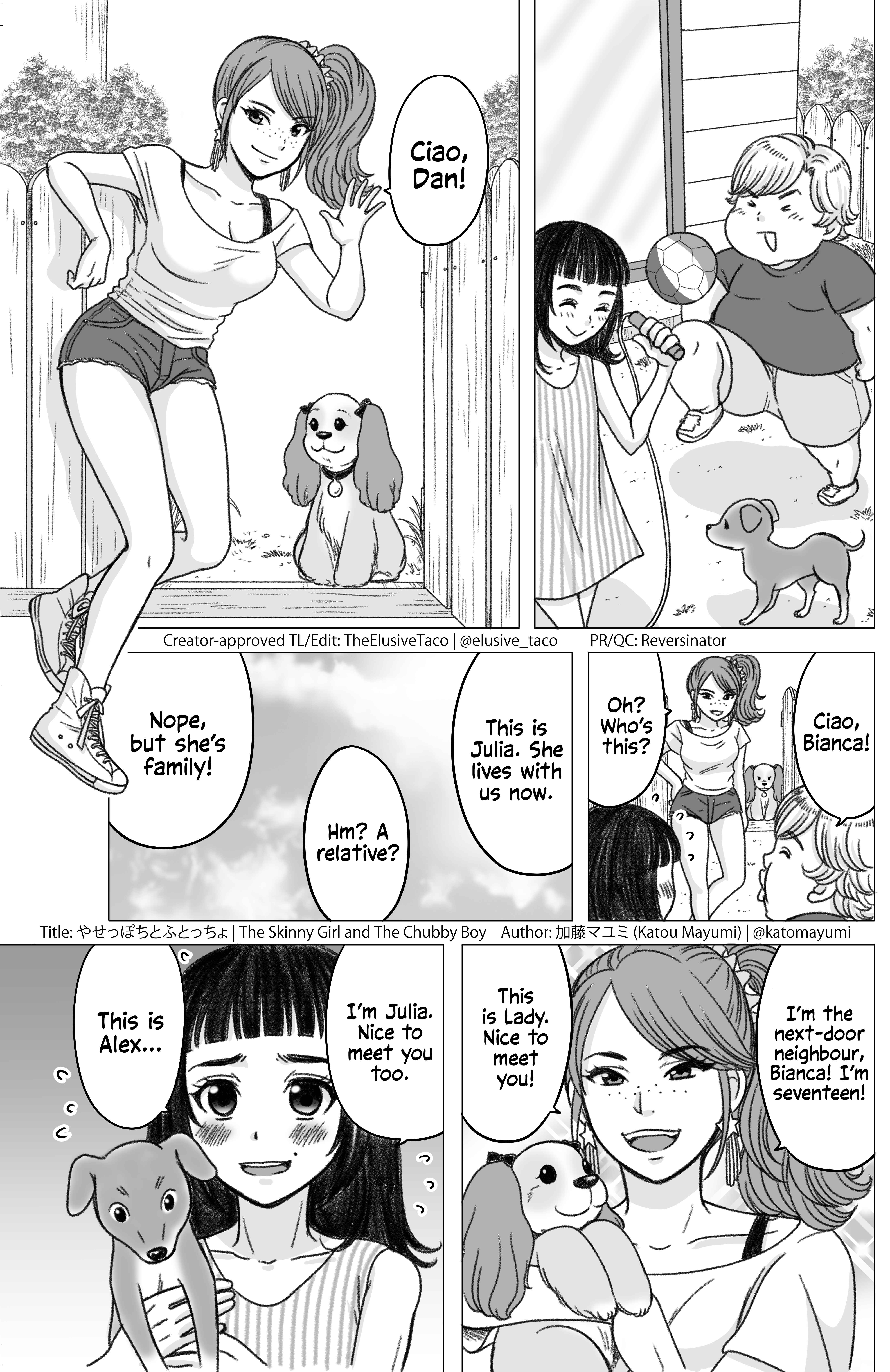 Page 1 Chapter 14 Yaseppochi to Futoccyo (Pre-Serialization)