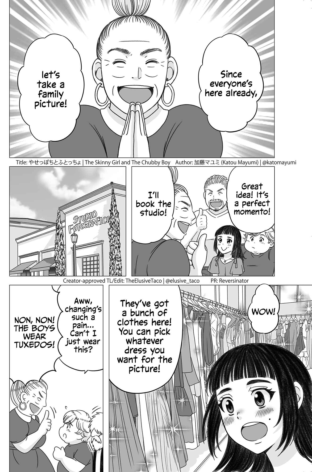 Page 1 Chapter 21 Yaseppochi to Futoccyo (Pre-Serialization)