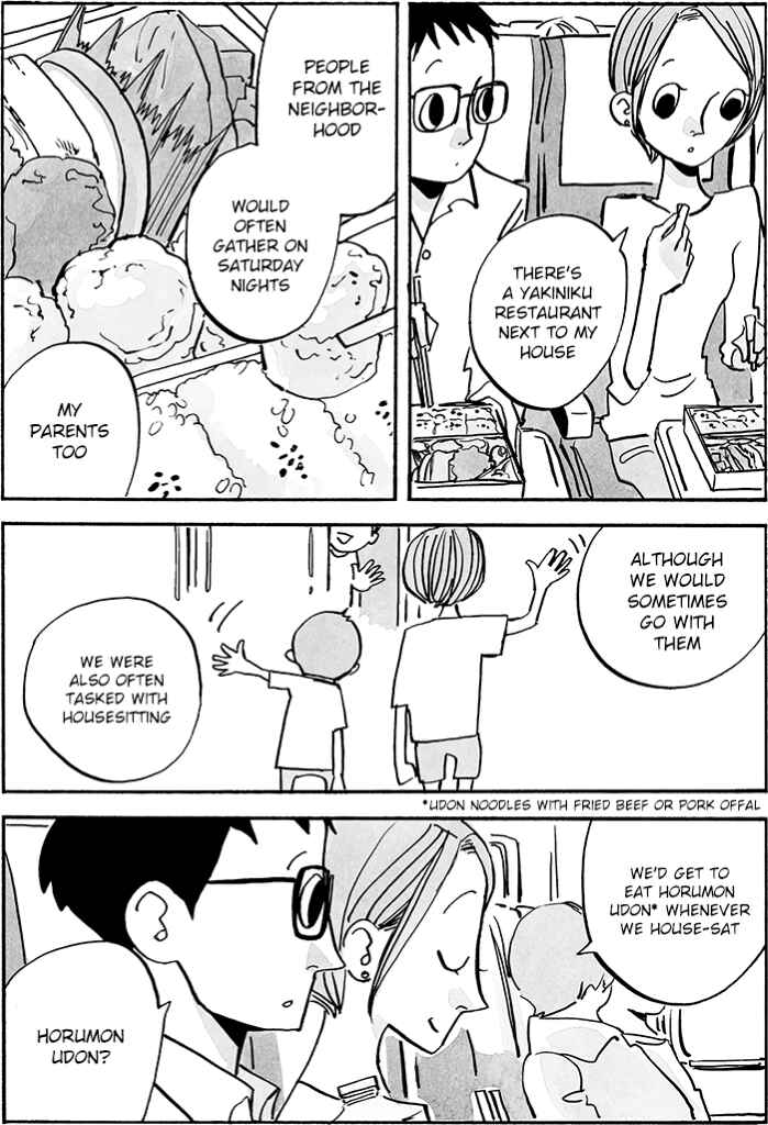 Page 4 Chapter 8 Doko ka de dare ka mo Tabete iru