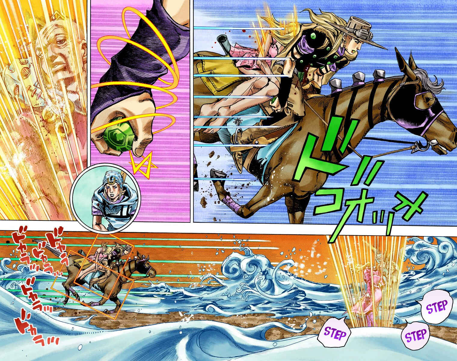 Page 9 Chapter 84 JoJos Bizarre Adventure, Part 7: Steel Ball Run (Official Colored)