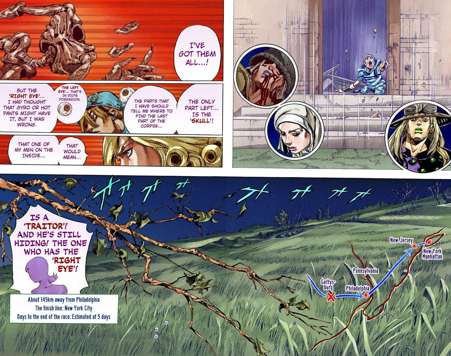 Page 53 Chapter 59 JoJos Bizarre Adventure, Part 7: Steel Ball Run (Official Colored)