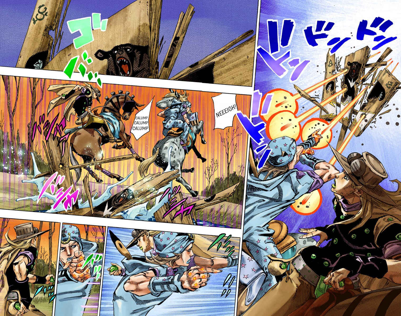 Page 15 Chapter 77 JoJos Bizarre Adventure, Part 7: Steel Ball Run (Official Colored)