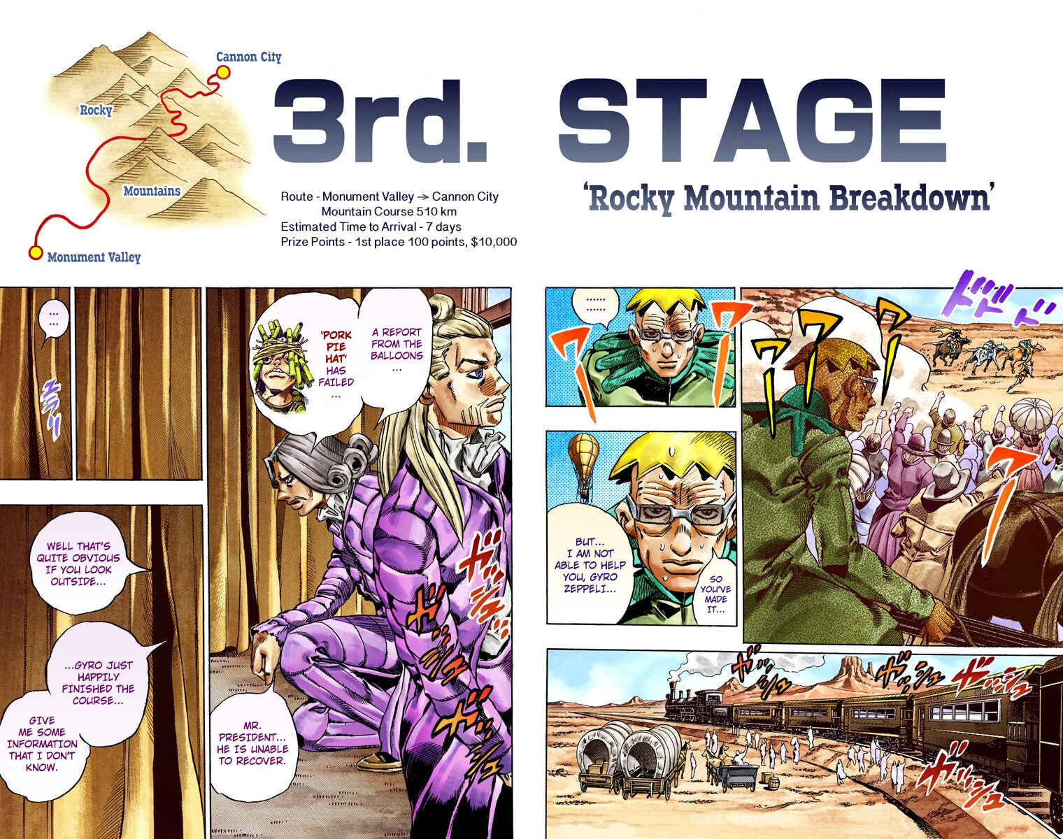 Page 12 Chapter 28 JoJos Bizarre Adventure, Part 7: Steel Ball Run (Official Colored)