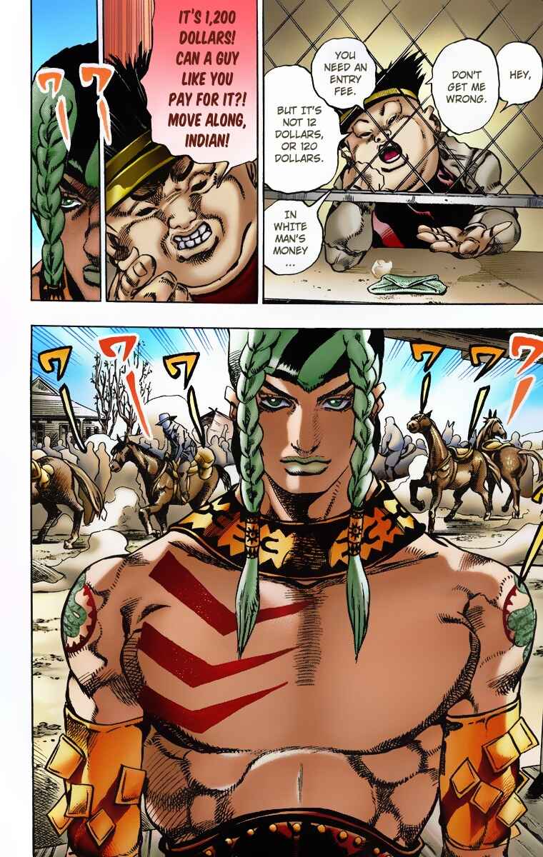 Page 14 Chapter 4 JoJos Bizarre Adventure, Part 7: Steel Ball Run (Official Colored)