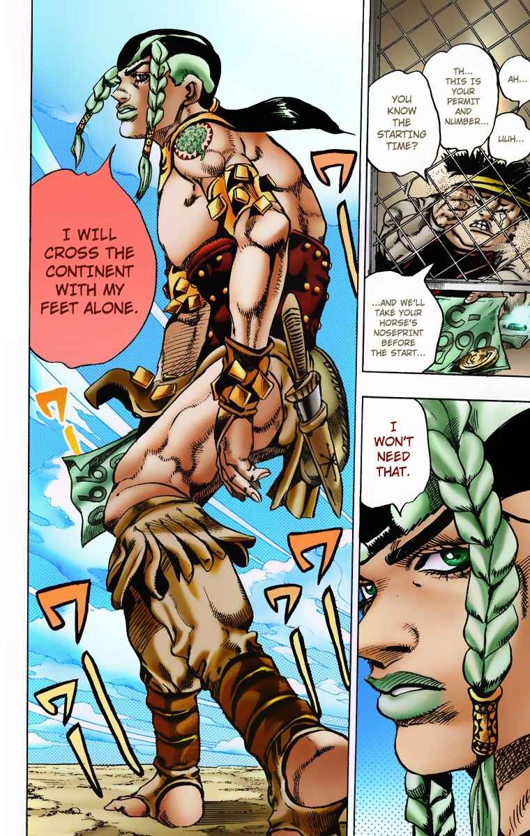 Page 16 Chapter 4 JoJos Bizarre Adventure, Part 7: Steel Ball Run (Official Colored)