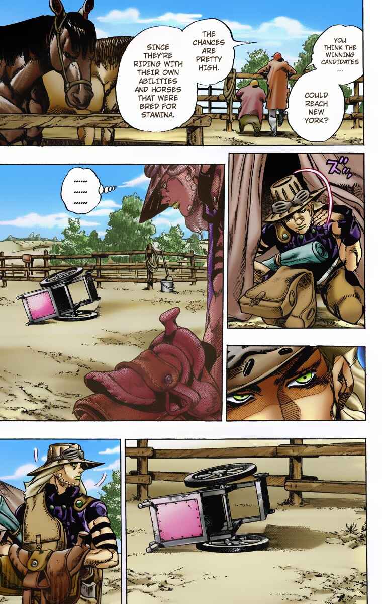 Page 5 Chapter 4 JoJos Bizarre Adventure, Part 7: Steel Ball Run (Official Colored)