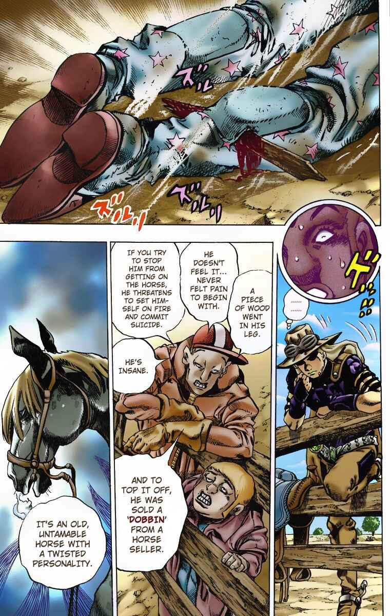 Page 9 Chapter 4 JoJos Bizarre Adventure, Part 7: Steel Ball Run (Official Colored)