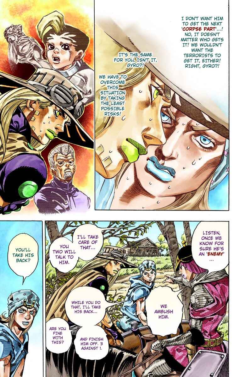 Page 13 Chapter 34 JoJos Bizarre Adventure, Part 7: Steel Ball Run (Official Colored)
