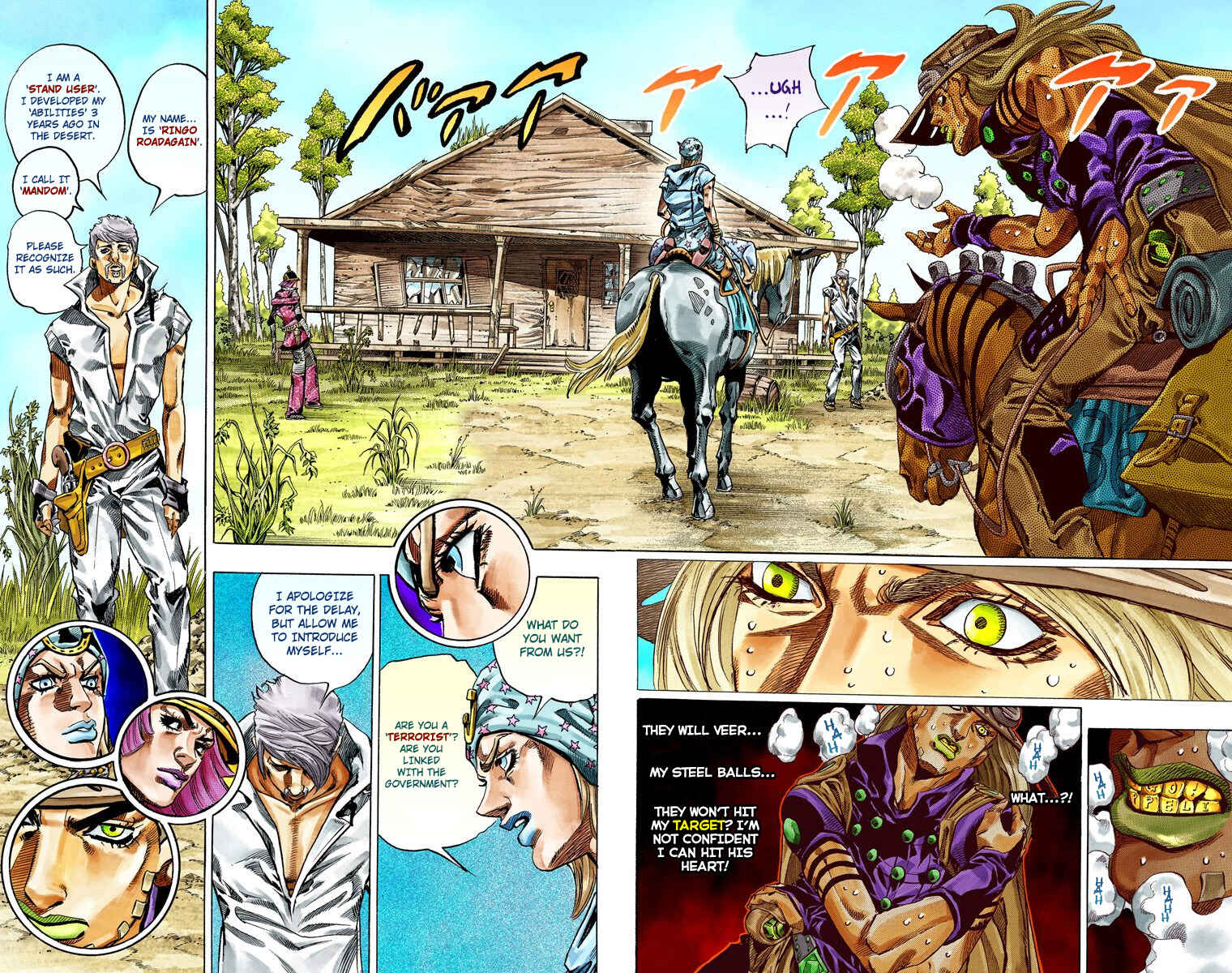 Page 28 Chapter 34 JoJos Bizarre Adventure, Part 7: Steel Ball Run (Official Colored)