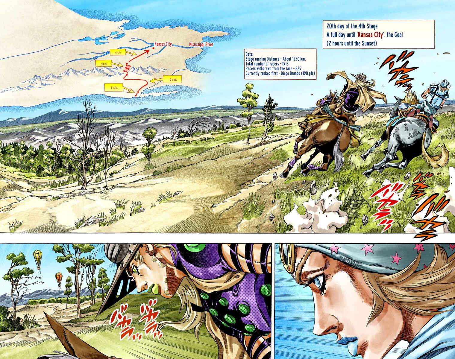 Page 3 Chapter 36 JoJos Bizarre Adventure, Part 7: Steel Ball Run (Official Colored)
