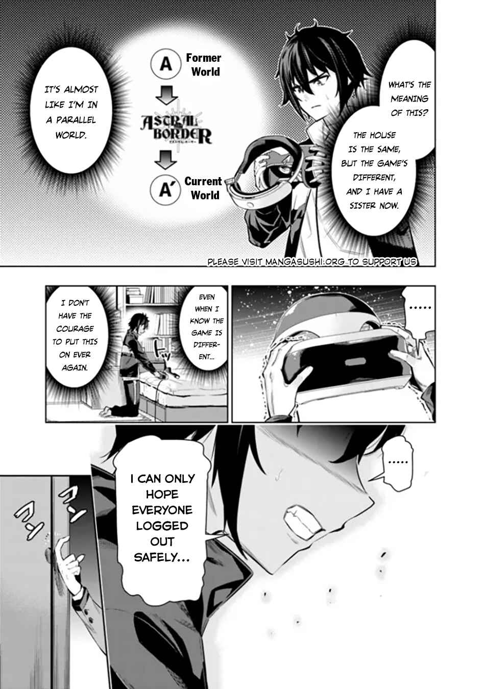 Page 6 Chapter 2 Logout Shita no wa VRMMO Janaku Honmono no Isekai deshita ~Genjitsu ni Modotte no Status ga Kowareteiru Ken~
