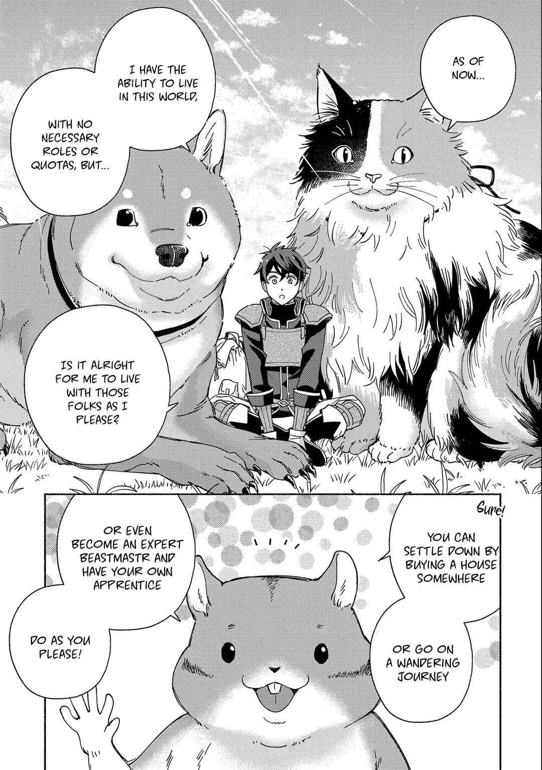 Page 28 Chapter 1 Mofumofu to Mukumuku to Isekai Hyouryuu Seikatsu ~Oishiu Gohan, Kami-sama, Kazoku-tsuki~