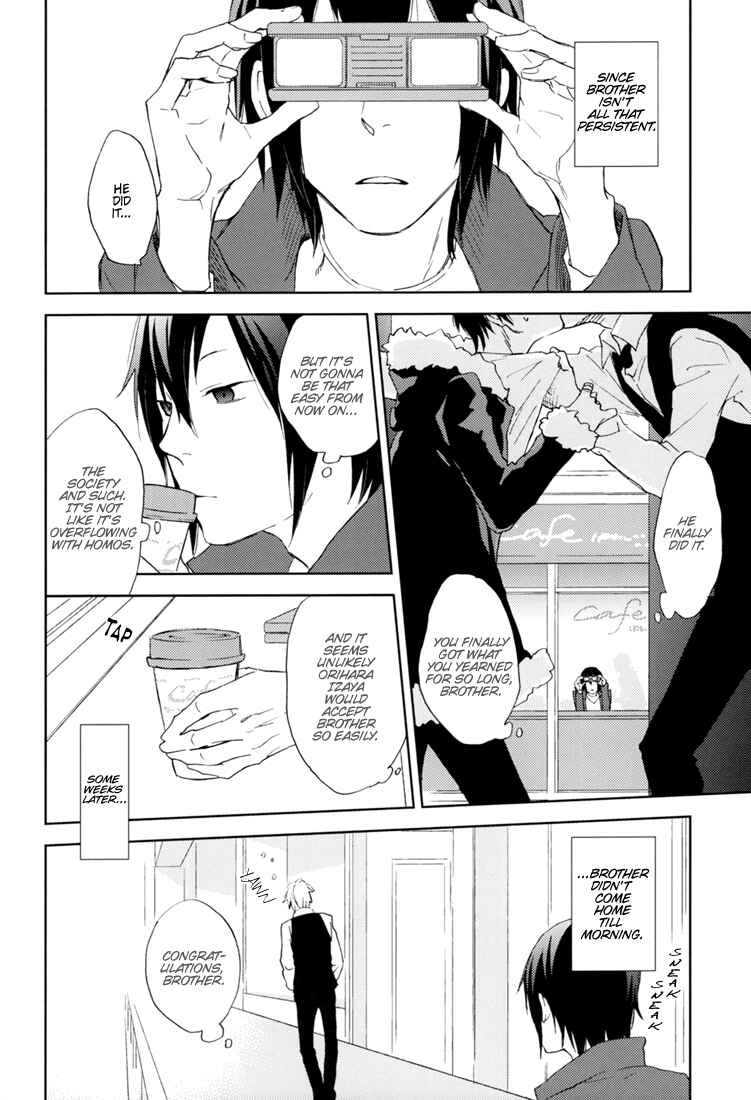 Page 12 Chapter Unknown_1500 Durarara!! - The World Is Relatively Simple (Doujinshi)