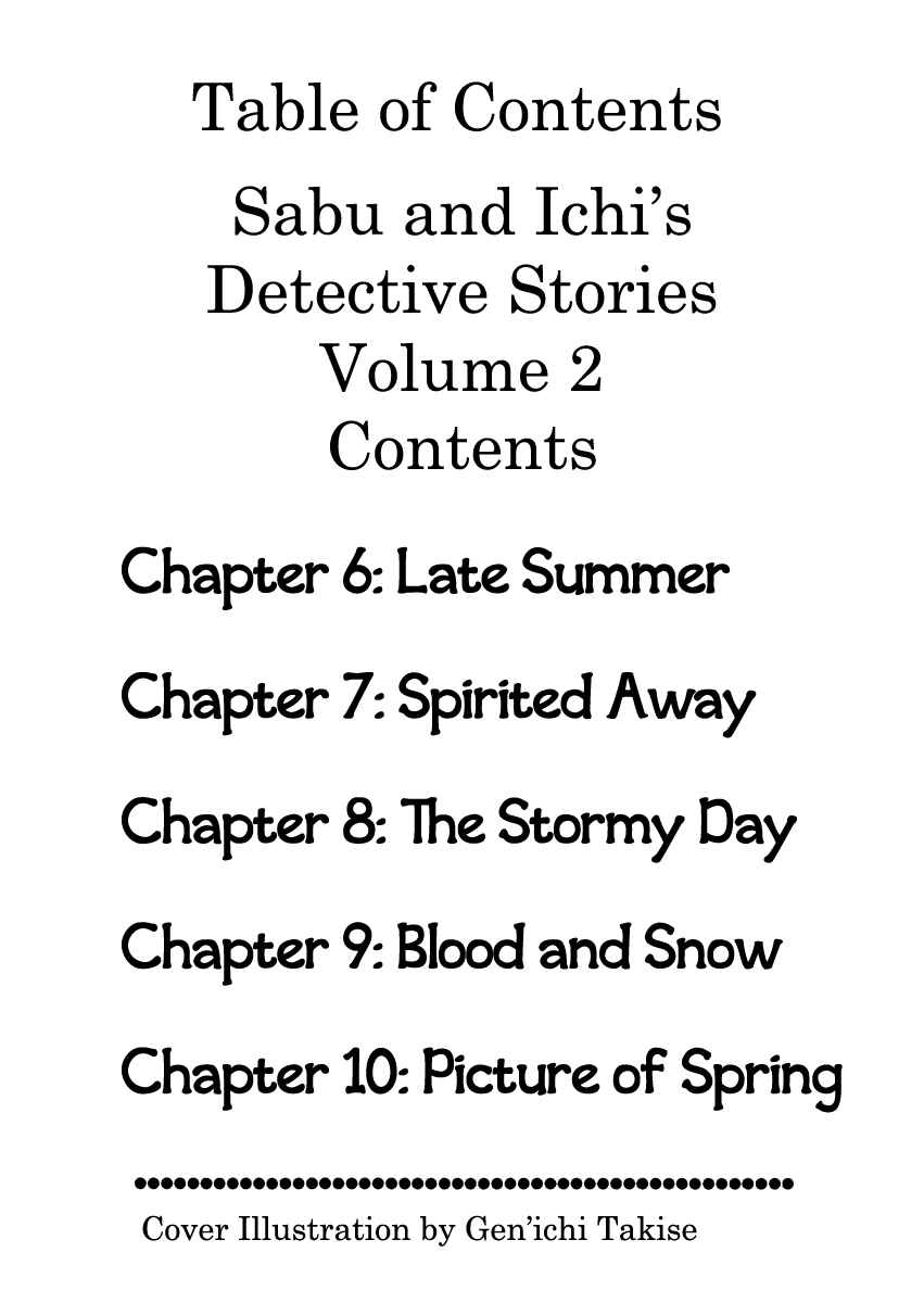 Page 4 Chapter 6 Sabu and Ichi Torimonohikae