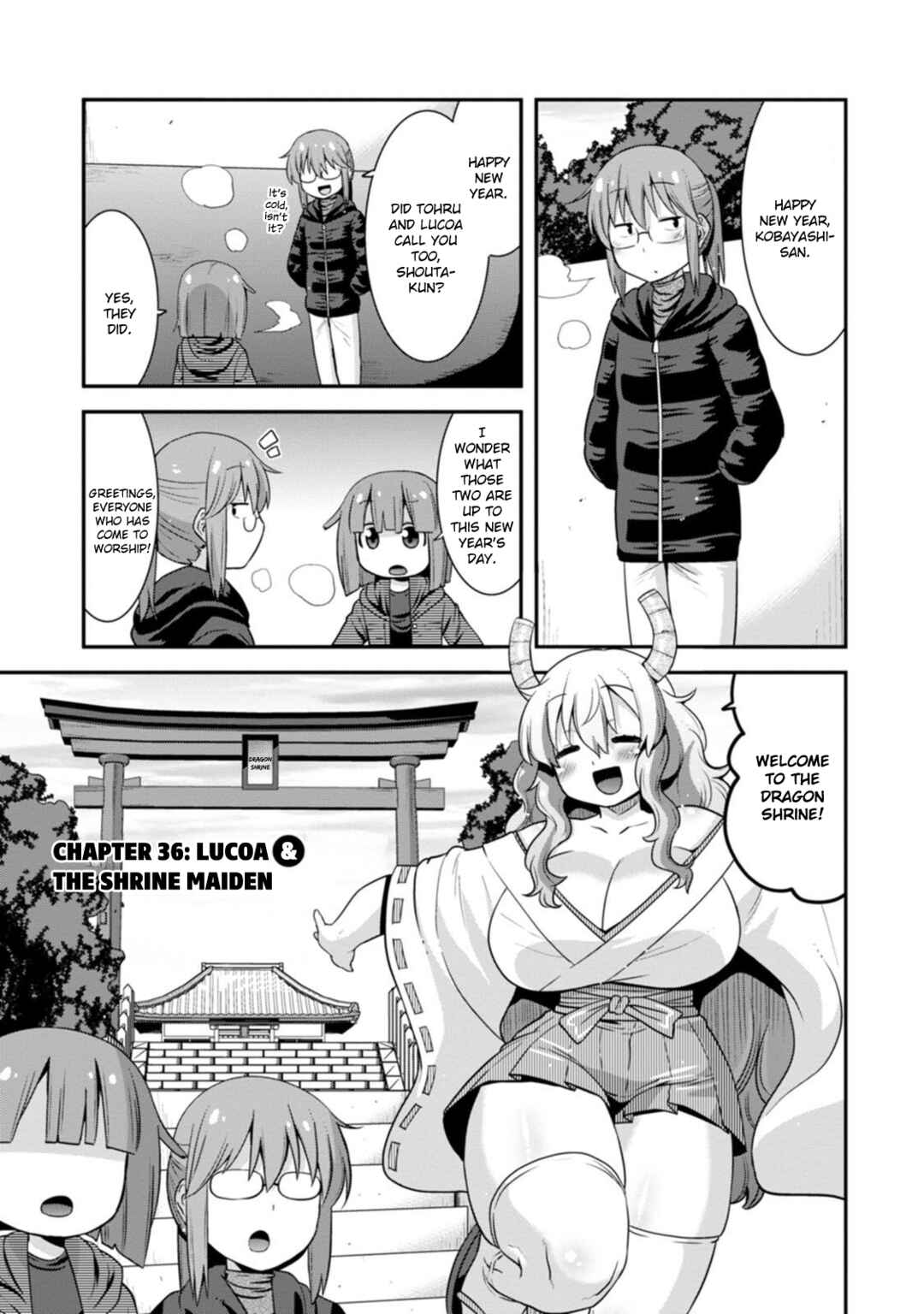 Page 1 Chapter 36 Kobayashi-san Chi no Maid Dragon: Lucoa wa Boku no ×× Desu