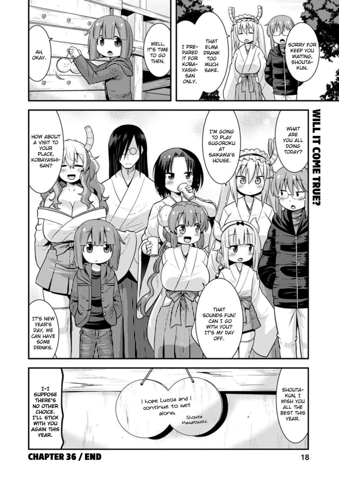 Page 14 Chapter 36 Kobayashi-san Chi no Maid Dragon: Lucoa wa Boku no ×× Desu