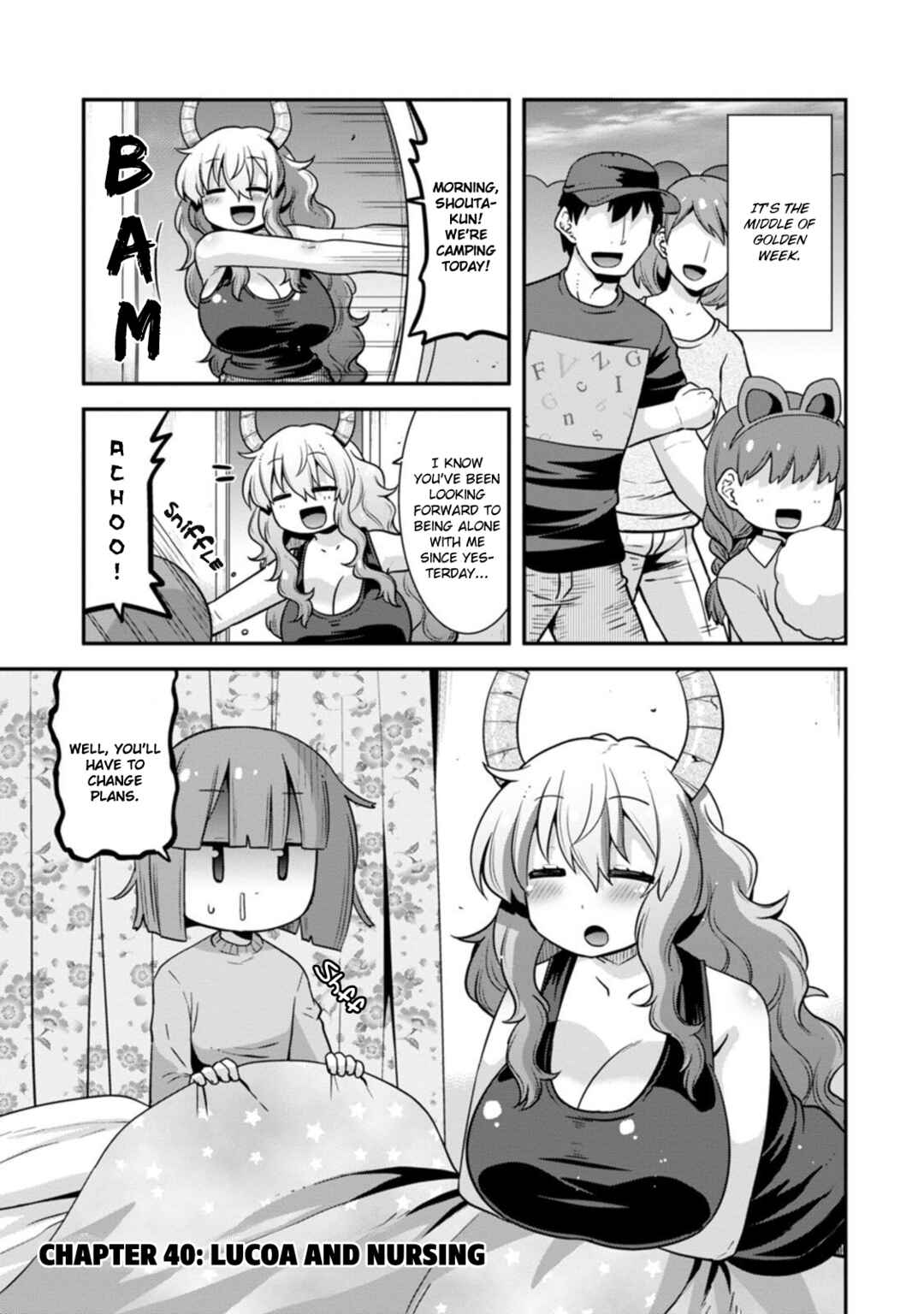 Page 1 Chapter 40 Kobayashi-san Chi no Maid Dragon: Lucoa wa Boku no ×× Desu