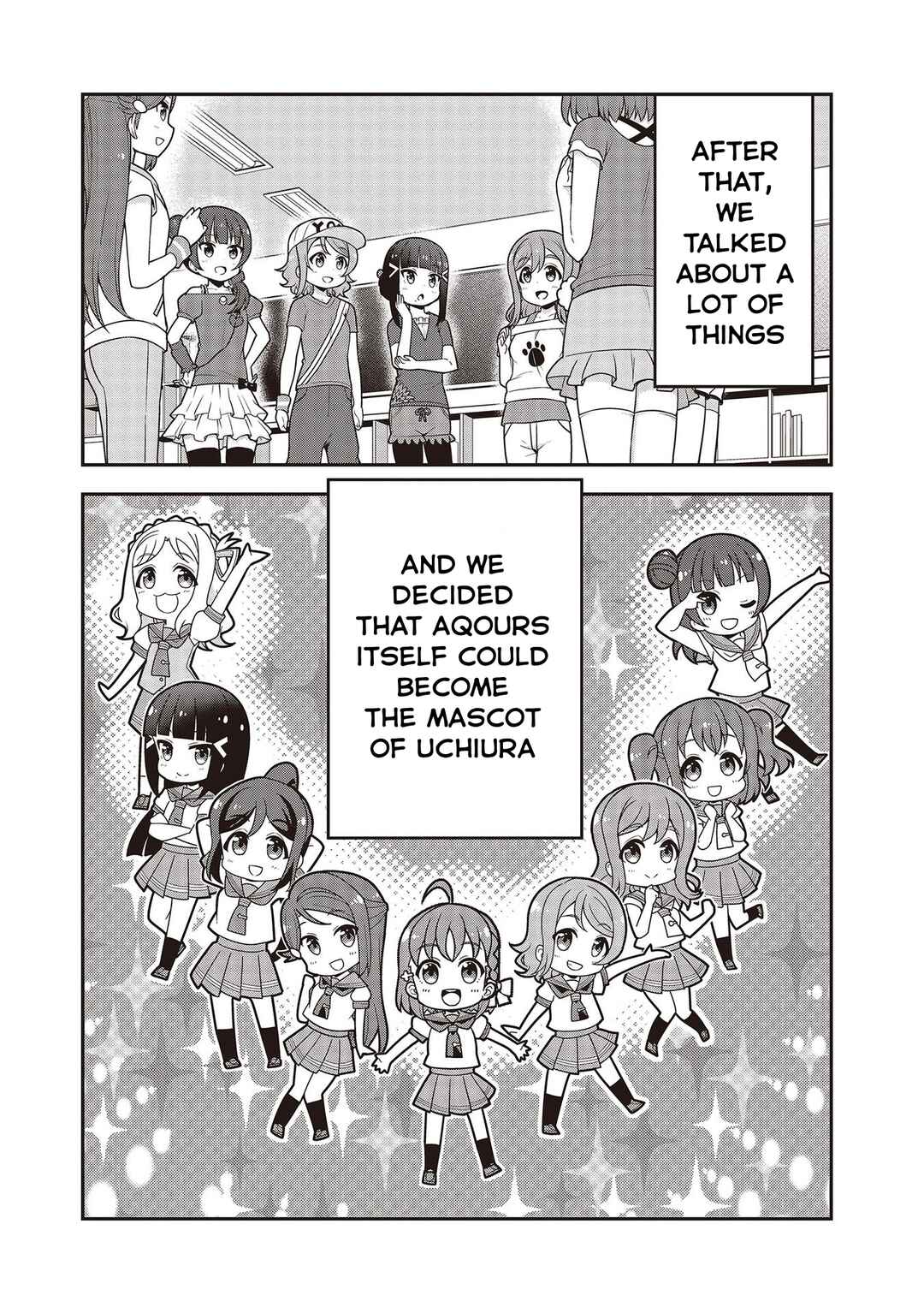 Page 9 Chapter 18 Love Live! Sunshine!! Marus 4-Koma