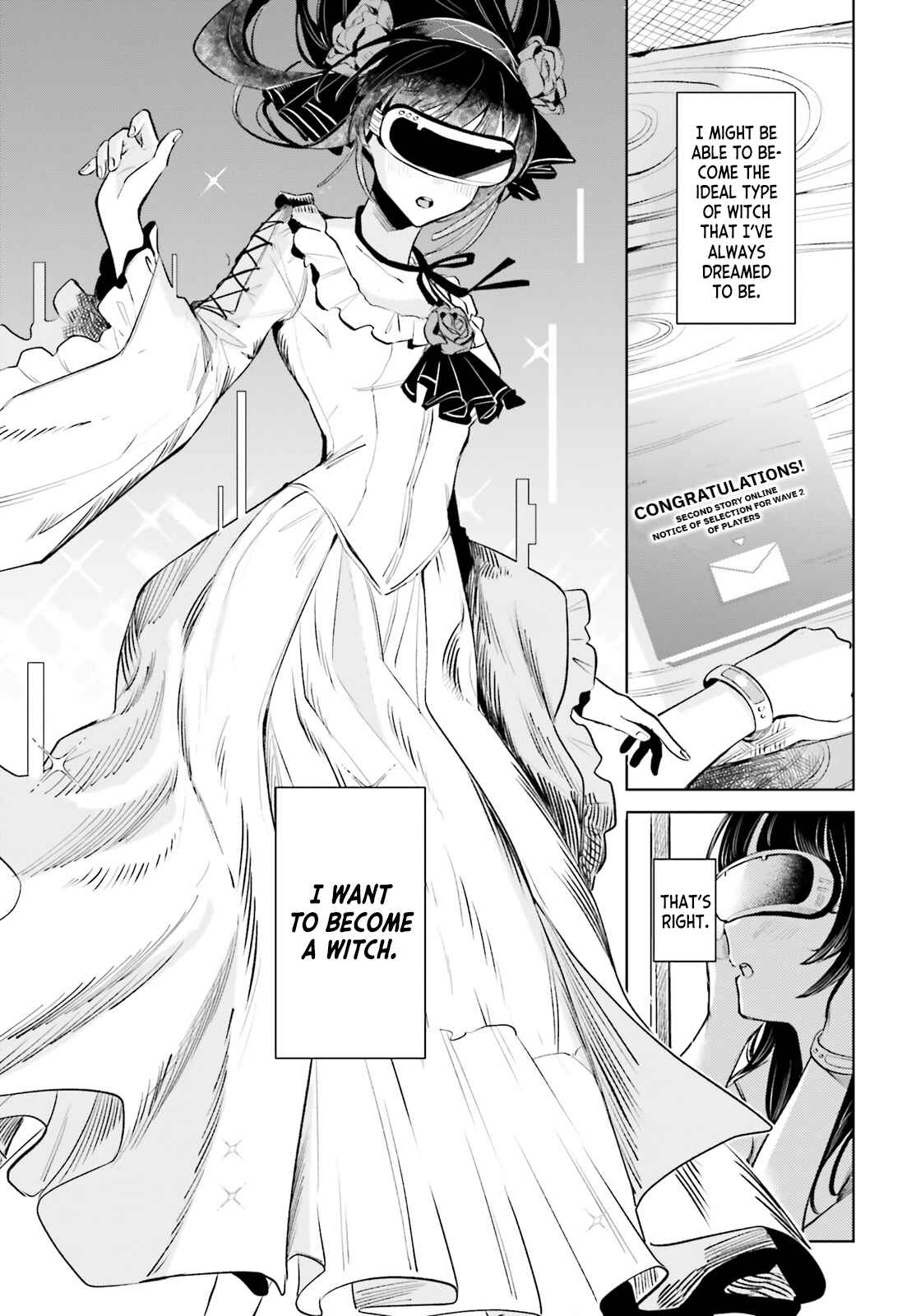 Page 3 Chapter 1 Second Story Online: Aiming To Become The Worlds Number 1. Ideal Witch