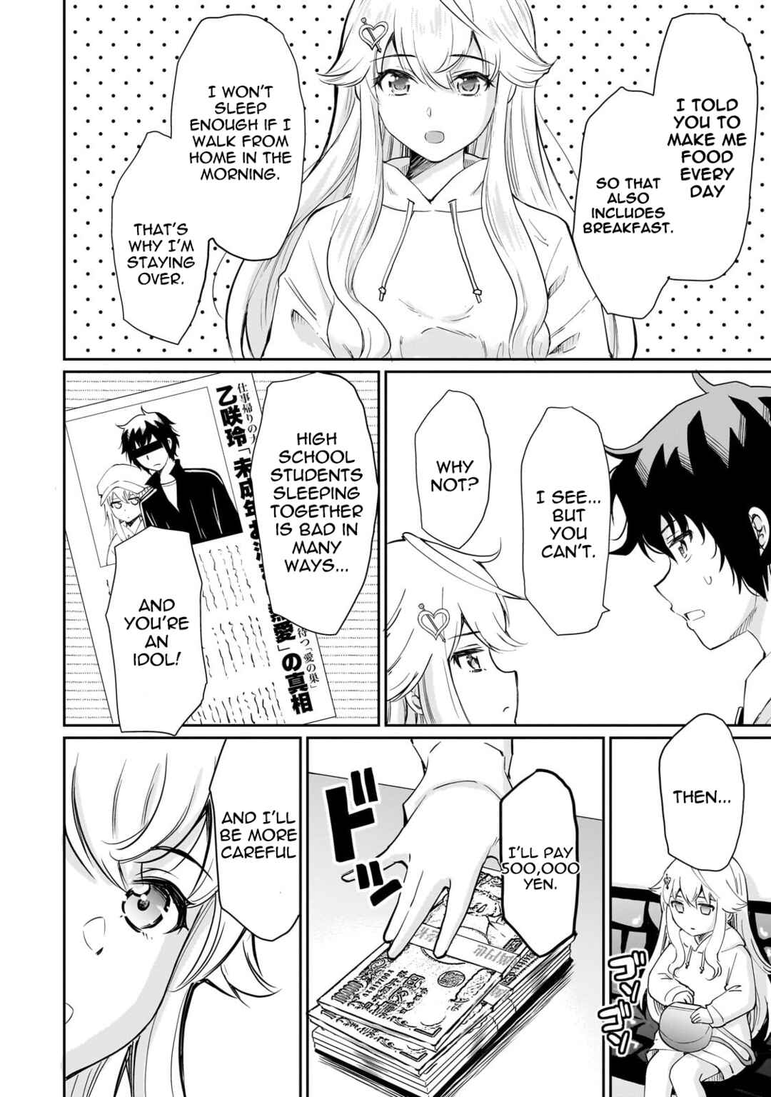 Page 2 Chapter 4.1 Isshou Hatarakitakunai Ore ga, Classmate no Daininki Idol ni Natsukaretara