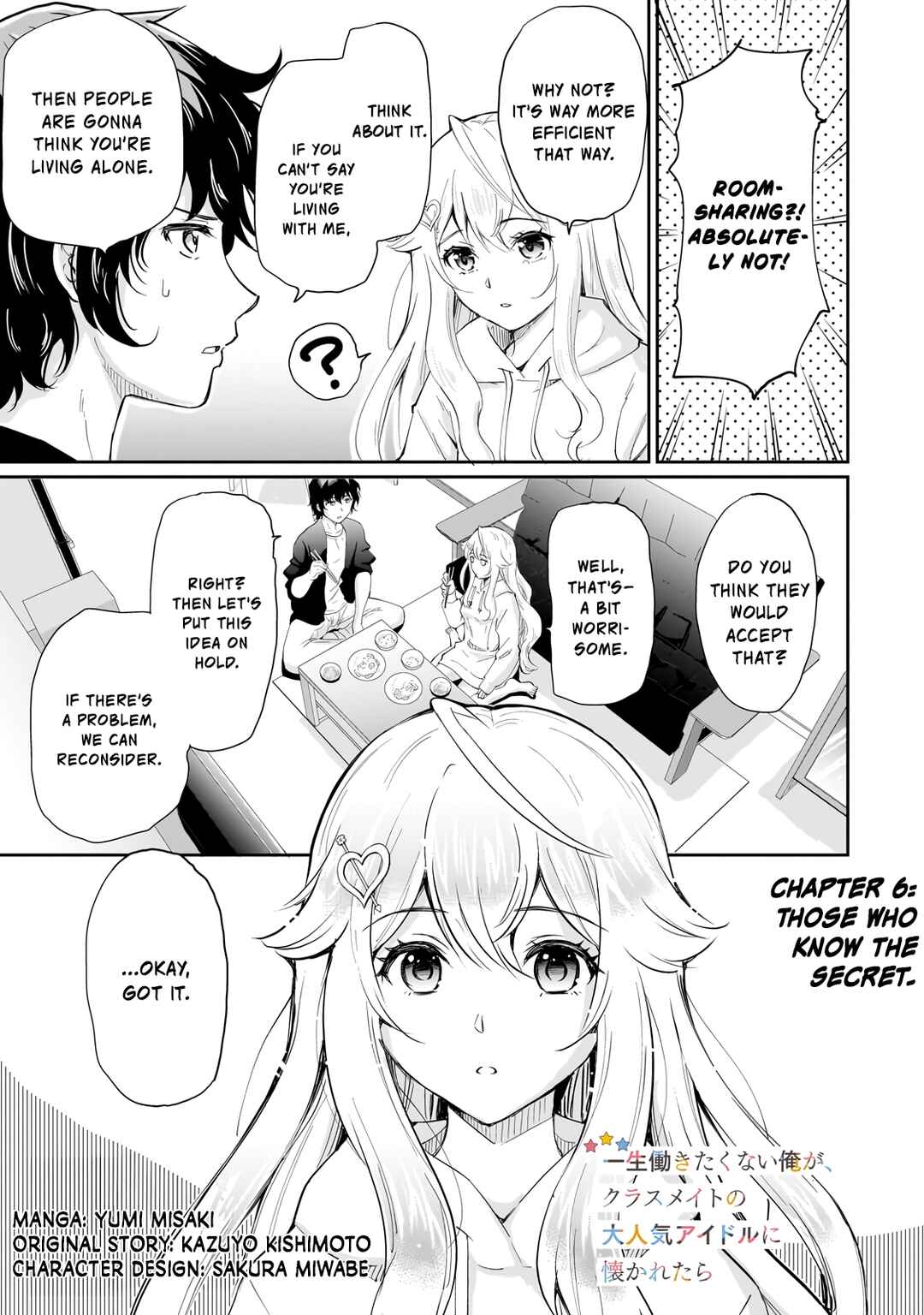 Page 1 Chapter 6 Isshou Hatarakitakunai Ore ga, Classmate no Daininki Idol ni Natsukaretara