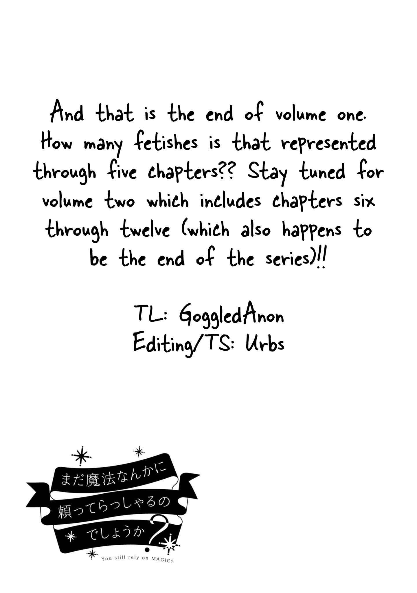 Page 33 Chapter 5 You Still Rely on MAGIC?