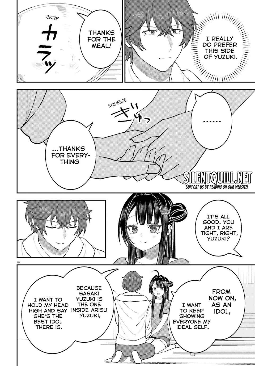 Page 11 Chapter 14 Ore no Haitoku Meshi wo Onedari Sezu ni Irarenai, Otonari no Top Idol-sama