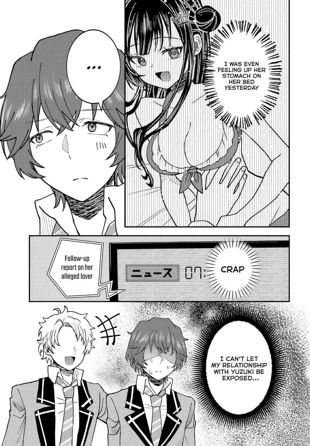 Page 12 Chapter 4 Ore no Haitoku Meshi wo Onedari Sezu ni Irarenai, Otonari no Top Idol-sama