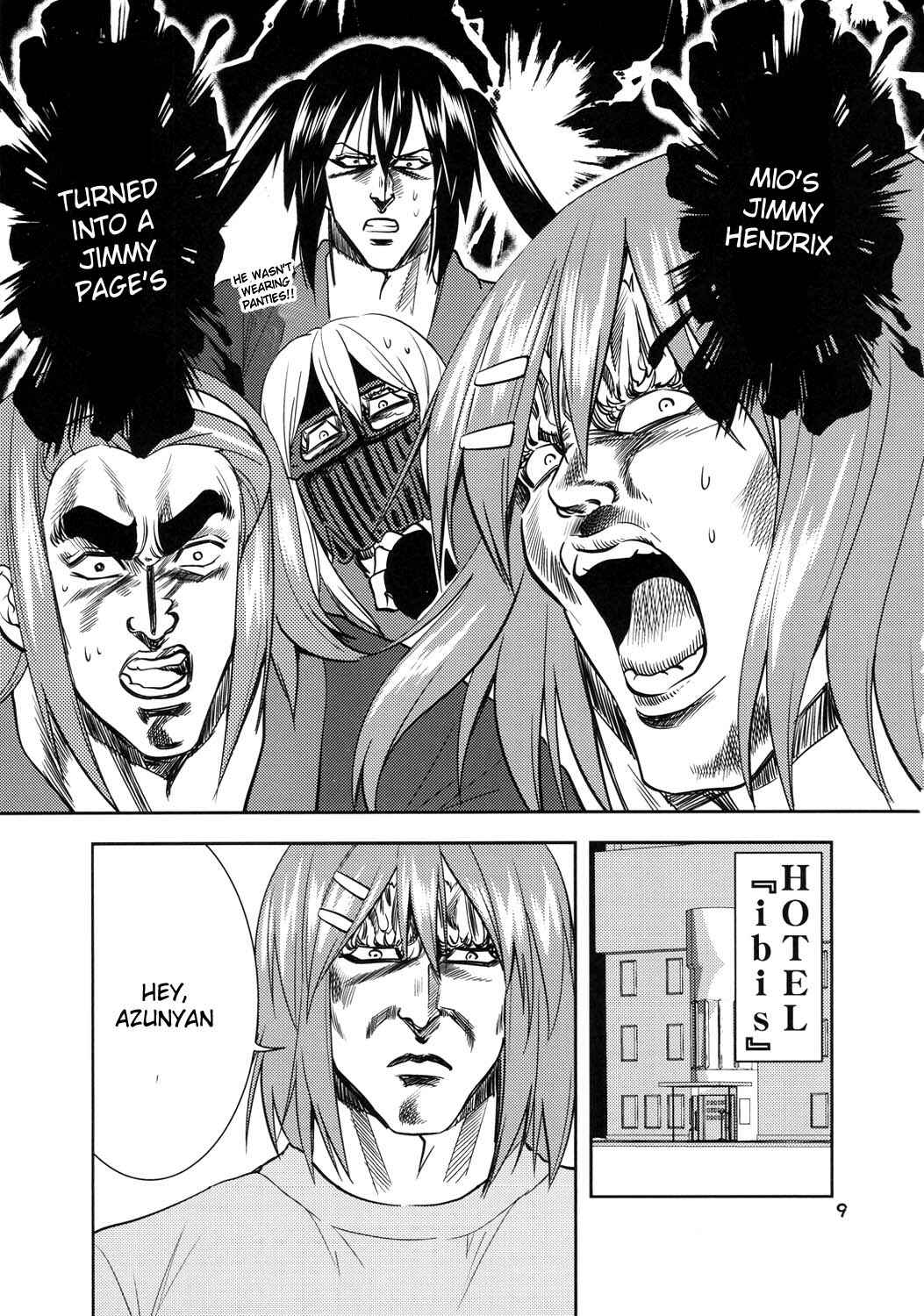 Page 8 Chapter Unknown_e907 Fist of the North Star & K-ON! - KEN-OH! THE MOVIE (Doujinshi)