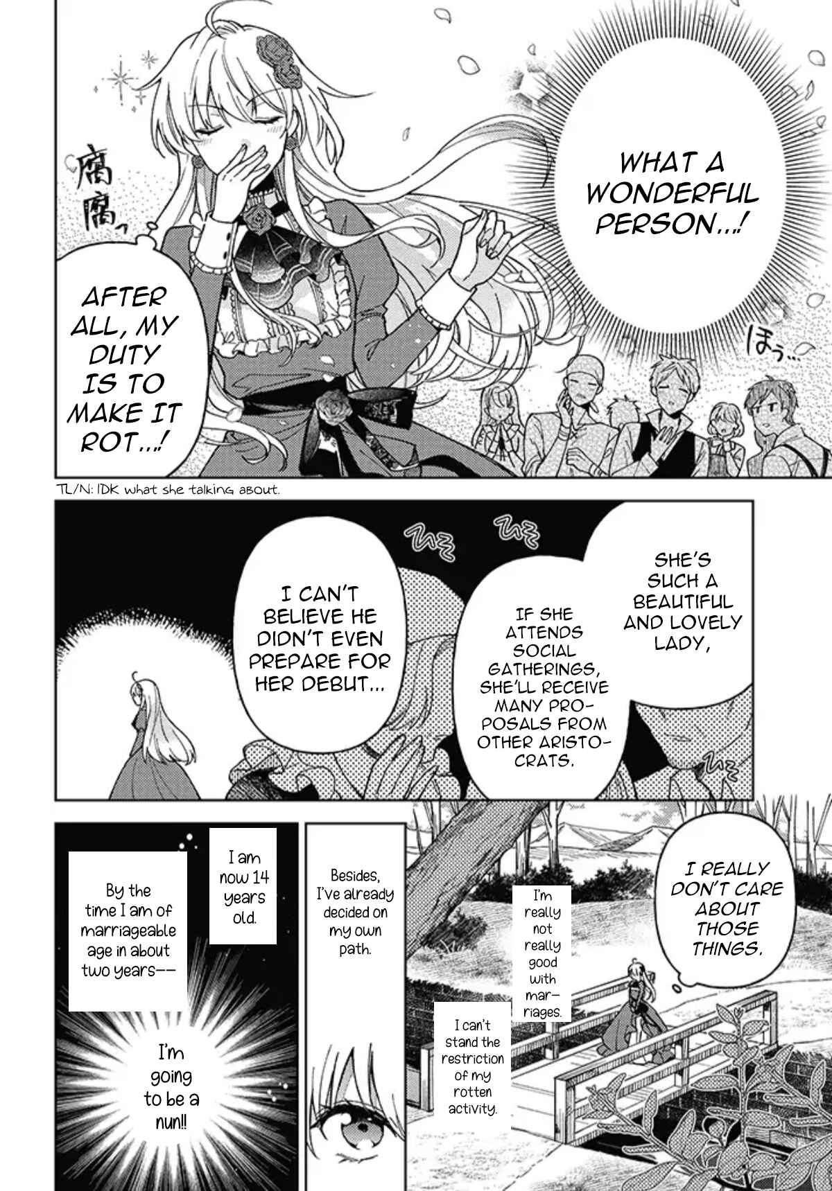 Page 13 Chapter 1.1 Kifujin Rosa wa Kage kara Ai wo Mimamoritai