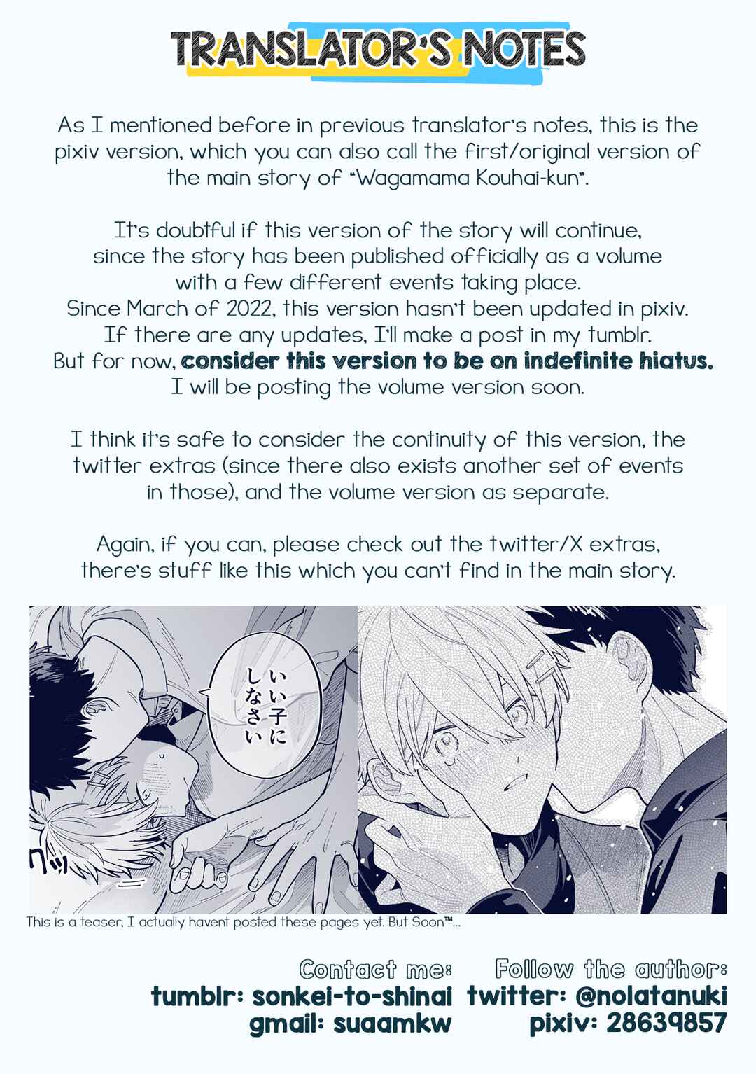 Page 36 Chapter 7 Wagamama Kouhai-kun (Web Comic)
