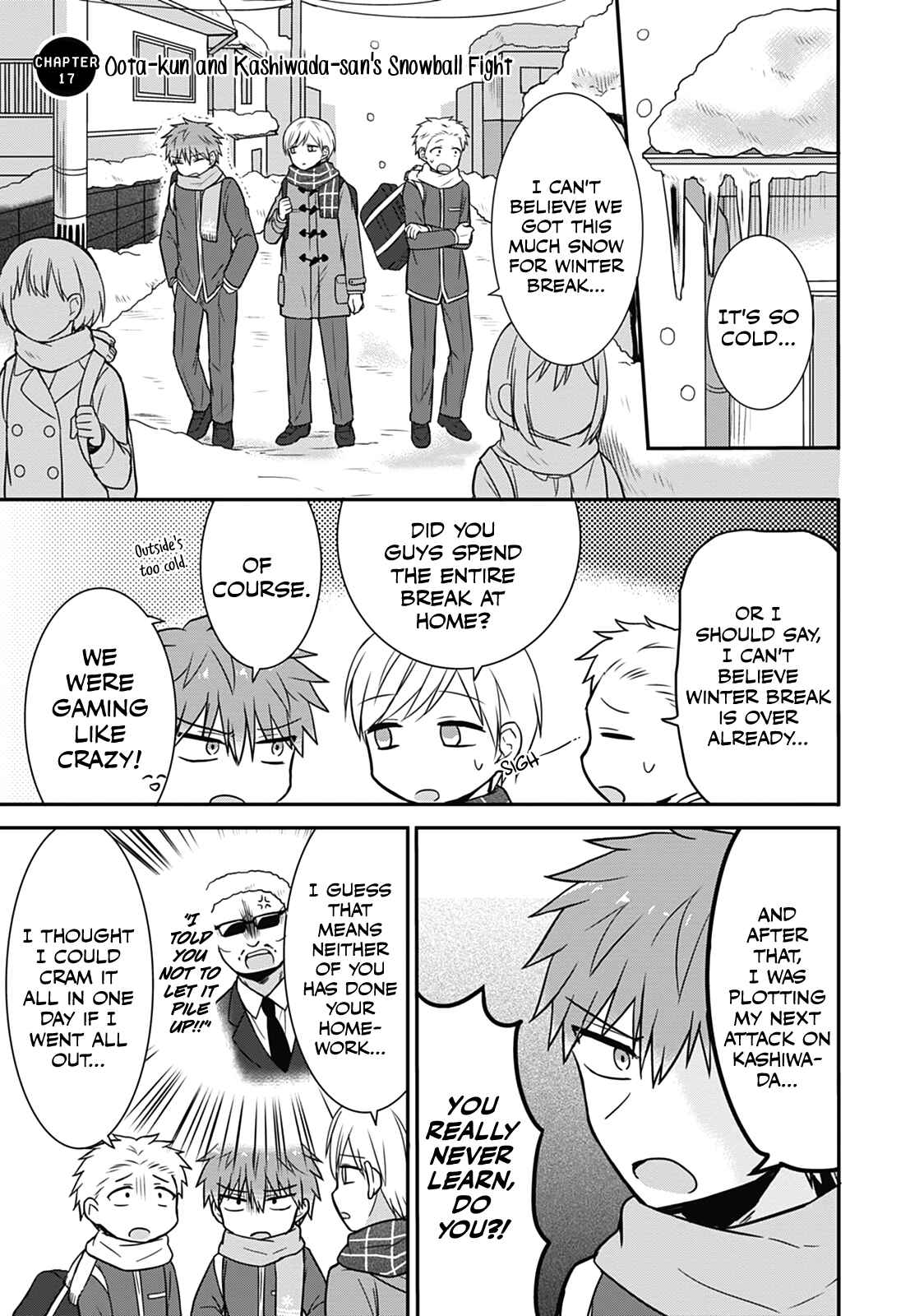 Page 1 Chapter 17 Kao ni Denai Kashiwada-san to Kao ni Deru Oota-kun