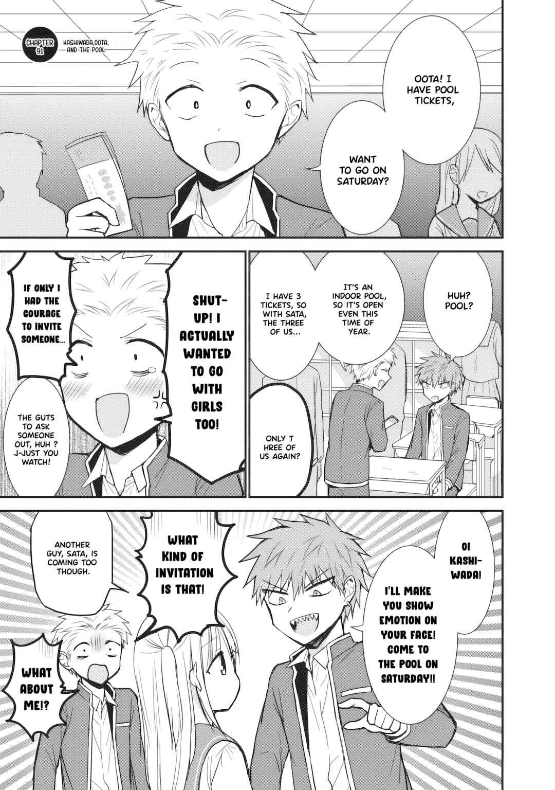Page 2 Chapter 91 Kao ni Denai Kashiwada-san to Kao ni Deru Oota-kun