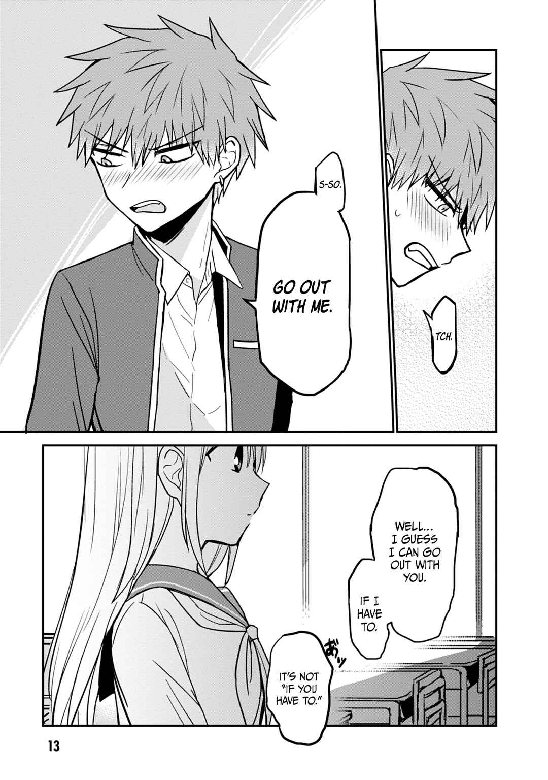 Page 14 Chapter 100 Kao ni Denai Kashiwada-san to Kao ni Deru Oota-kun
